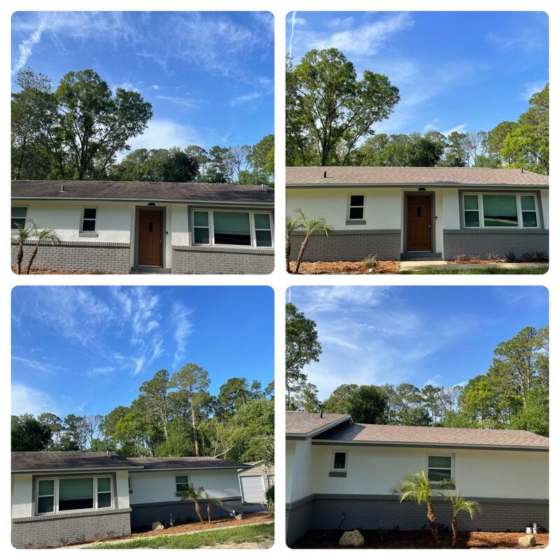 Stucco home soft wash